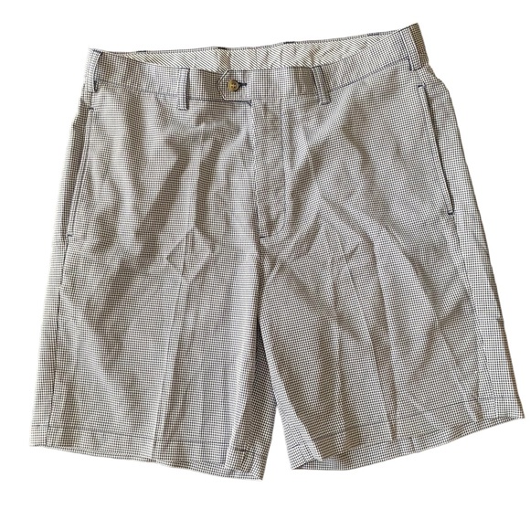 Donald Ross Men's size 36 Navy White St Martin’s Gingham Check - Picture 1 of 4